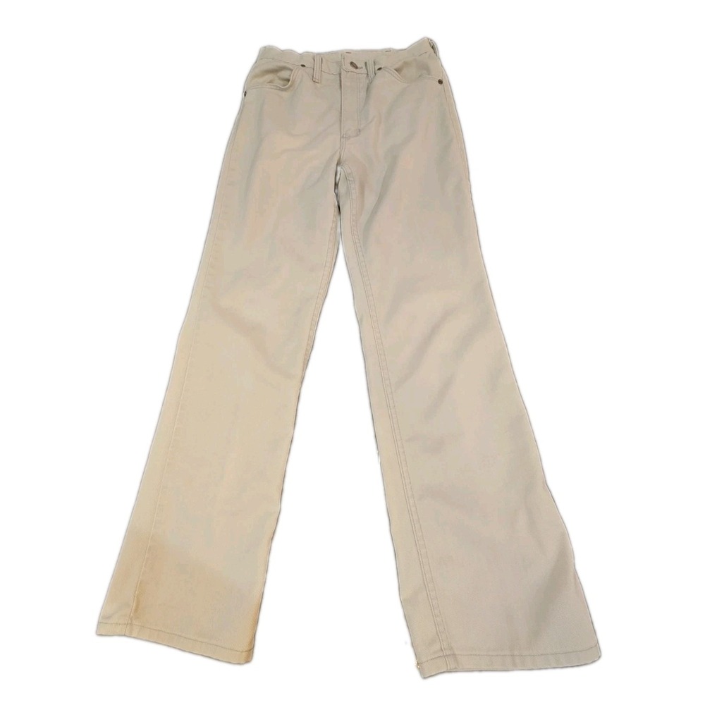 Vtg 80s Rustler Gray Corduroy Men Pants Tag 30x32 Measures 27x32 USA Made Cords